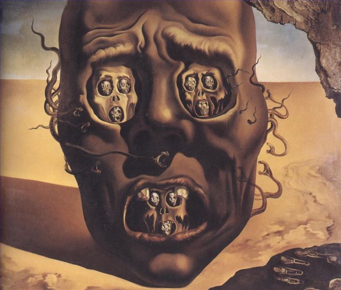 Salvador Dali Ölgemälde - Das Gesicht des Krieges