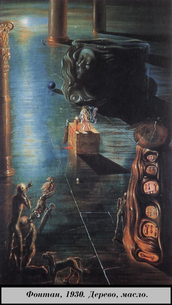 Salvador Dali Ölgemälde - Die Schriftart