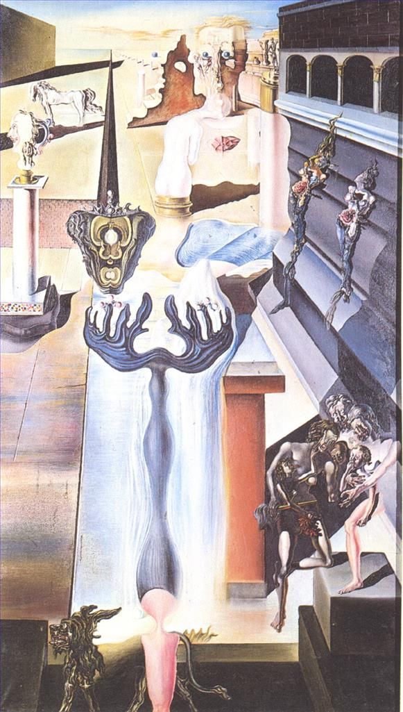 Salvador Dali Ölgemälde - Der unsichtbare Mann