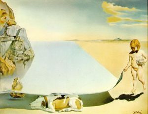 zeitgenössische kunst von Salvador Dali - Das Land der Halbgötter