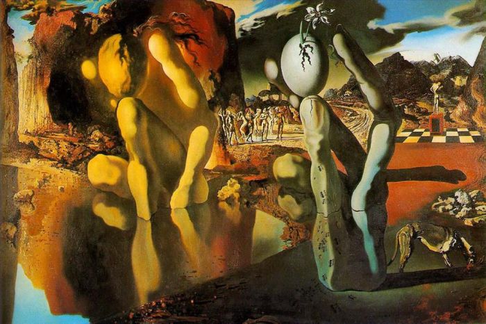Salvador Dali Ölgemälde - Die Metamorphose der Narzisse