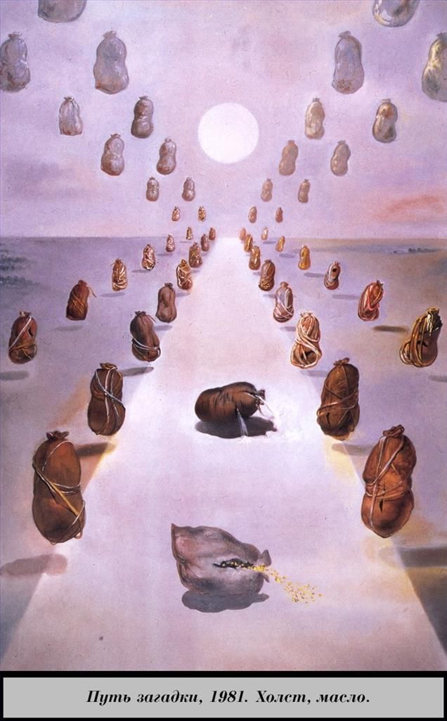 Salvador Dali Ölgemälde - Der Weg des Rätsels