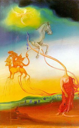 zeitgenössische kunst von Salvador Dali - Das Zweite Kommen Christi