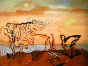 zeitgenössische kunst von Salvador Dali - Die Spektralkuh