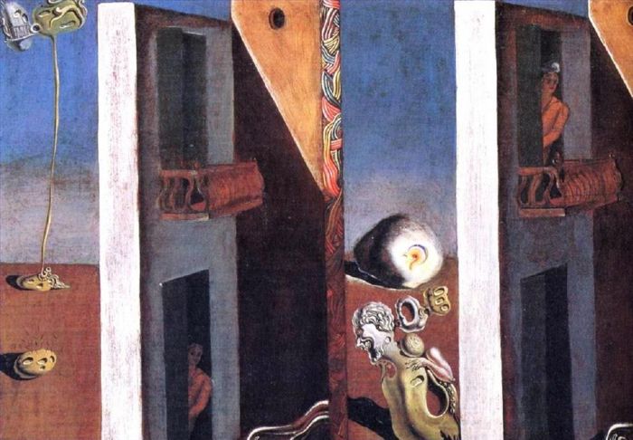 Salvador Dali Ölgemälde - Die zwei Balkone