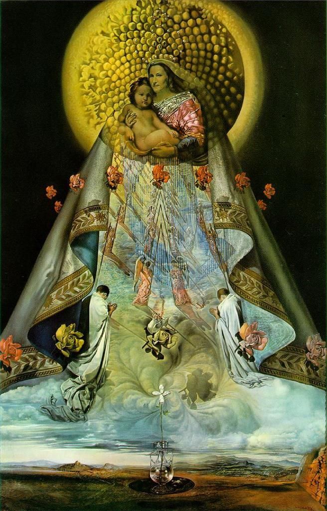 Salvador Dali Ölgemälde - Jungfrau von Guadalupe