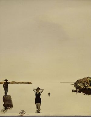 zeitgenössische kunst von Salvador Dali - Weiß ruhig