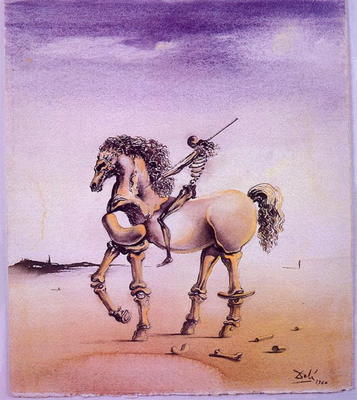 Salvador Dali Andere Malerei - Cavallo Metafisco