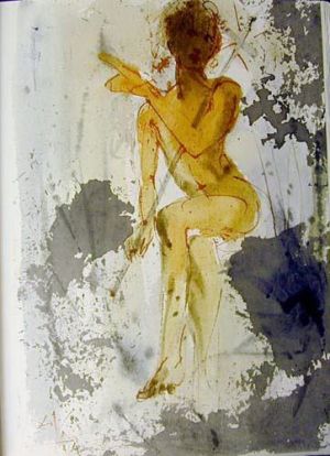 zeitgenössische kunst von Salvador Dali - Ipse erat Elias