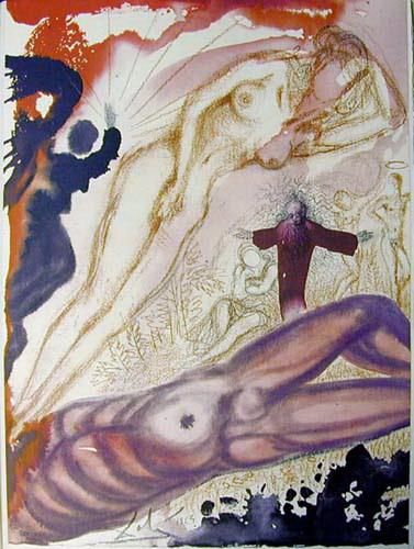 Salvador Dali Andere Malerei - Mulier und später viri