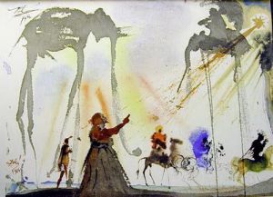 zeitgenössische kunst von Salvador Dali - Omnes de Saba venient