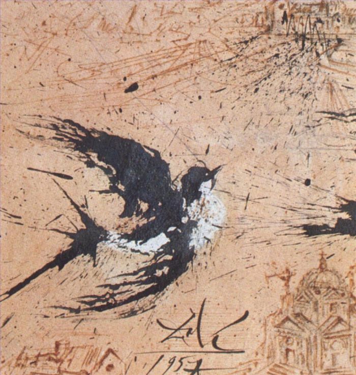 Salvador Dali Andere Malerei - Schlucken