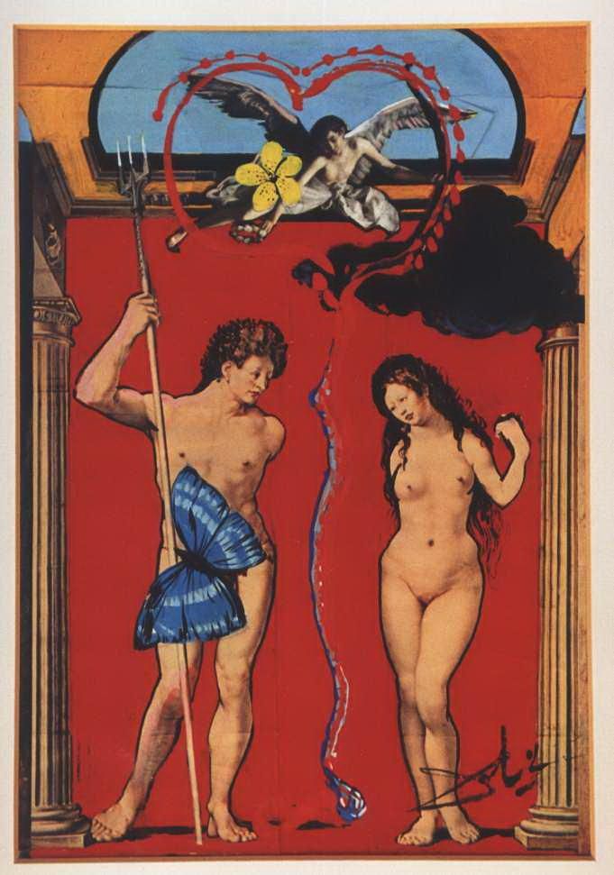 Salvador Dali Andere Malerei - Triomphe De L Amour