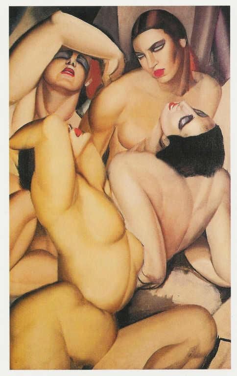 Tamara de Lempicka Ölgemälde - Gruppe von vier Akten 1925