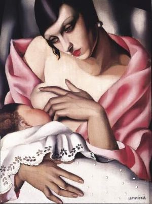 zeitgenössische kunst von Tamara de Lempicka - Mutterschaft 1928