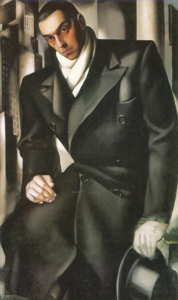 Tamara de Lempicka Ölgemälde - Porträt eines Mannes oder Herrn Tadeusz de Lempicki 1928