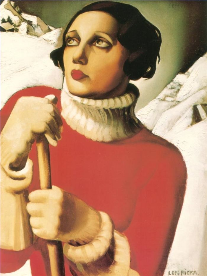 Tamara de Lempicka Ölgemälde - Sankt Moritz 1929