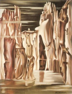 zeitgenössische kunst von Tamara de Lempicka - Surrealistische Landschaft