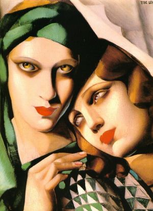 zeitgenössische kunst von Tamara de Lempicka - Der grüne Turban 1930