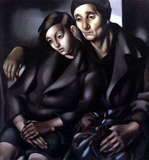 zeitgenössische kunst von Tamara de Lempicka - Die Flüchtlinge 1937