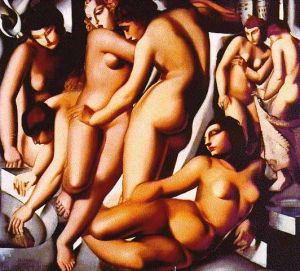 zeitgenössische kunst von Tamara de Lempicka - Badende Frauen 1929
