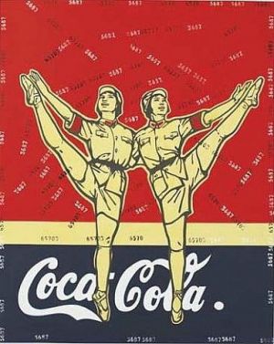 zeitgenössische kunst von Wang Guangyi - Massenkritik Cocacola