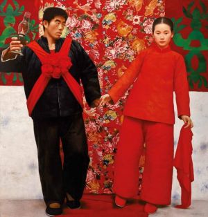 zeitgenössische kunst von Wang Yidong - Braut in den Bergen