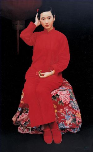 zeitgenössische kunst von Wang Yidong - Braut
