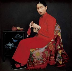 zeitgenössische kunst von Wang Yidong - Spätherbst