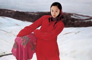 zeitgenössische kunst von Wang Yidong - Schnee