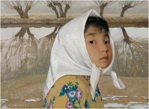 zeitgenössische kunst von Wang Yidong - Frühlingsknospe