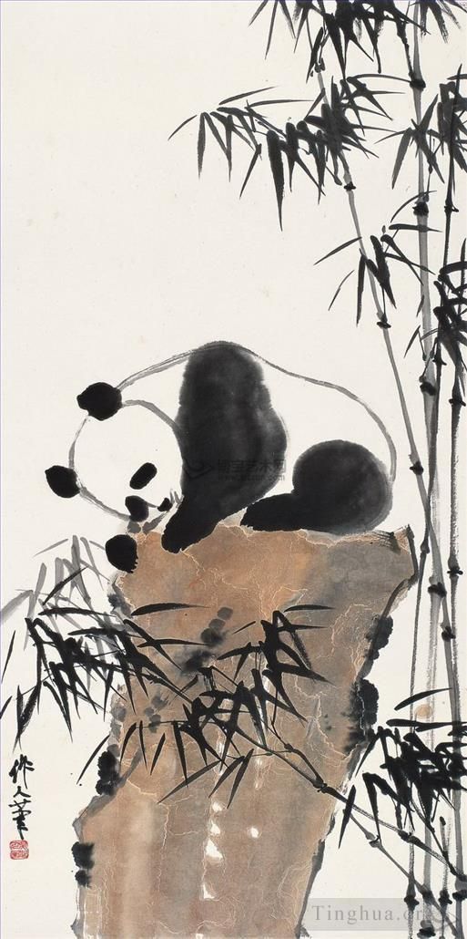 Wu Zuoren Chinesische Kunst - Panda