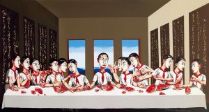 zeitgenössische kunst von Zeng Fanzhi - Letztes Abendmahl ZFZ
