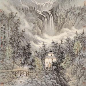 zeitgenössische kunst von Zeng Xianguo - Wasserfall