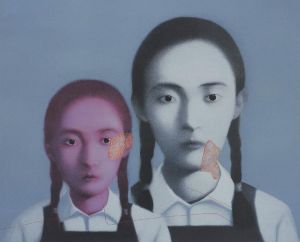 zeitgenössische kunst von Zhang Xiaogang - Schwestern