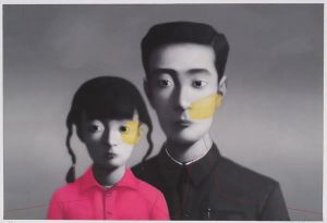 zeitgenössische kunst von Zhang Xiaogang - Eine große Familie 2007