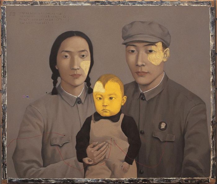 Zhang Xiaogang Ölgemälde - Blutlinie große Familie 1993