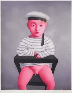zeitgenössische kunst von Zhang Xiaogang - Kleine Marine 2007