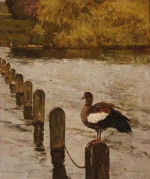 Zeitgenössische Ölmalerei - Der Goden-Teich