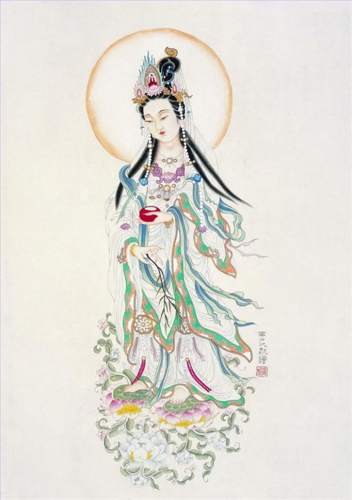 Cui Ximin Chinesische Kunst - Avalokitesvara