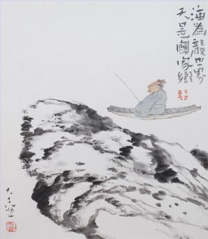 zeitgenössische kunst von Wu Lintian - Der Himmel ist die Heimat des Kranichs