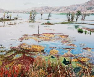 Zeitgenössische Ölmalerei - Niehai-Landschaft