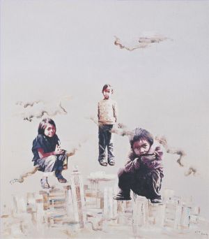 zeitgenössische kunst von Duan Yuhai - Szene der Zeit 8 übrig gebliebene Kinder