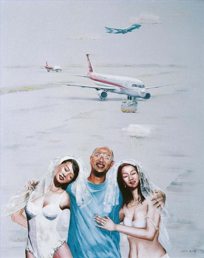 Duan Yuhai Ölgemälde - Szene aus The Time Me 2