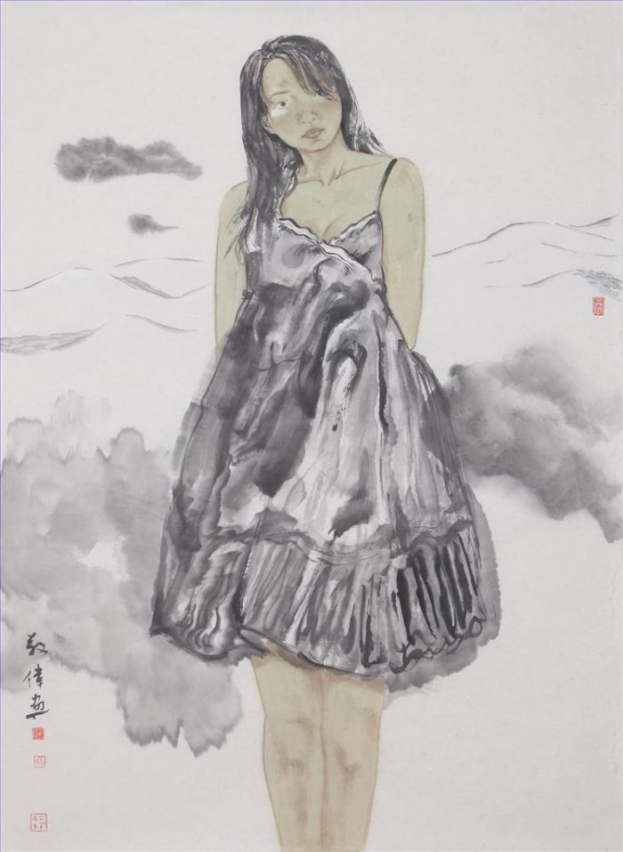 Fan Jingwei Chinesische Kunst - Jiawu Tuschemalerei 4