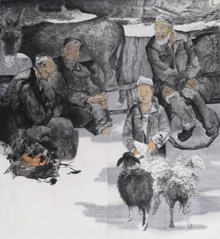 Fan Jingwei Chinesische Kunst - Der Brauch des Nordwestens Chinas