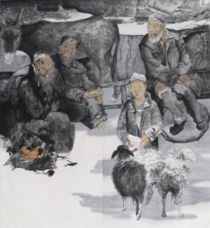 zeitgenössische kunst von Fan Jingwei - Der Brauch des Nordwestens Chinas