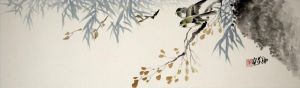 Zeitgenössische chinesische Kunst - Gemälde von Blumen und Vögeln im traditionellen chinesischen Stil 15