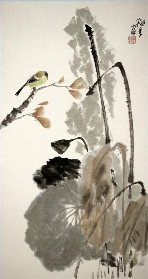 Zeitgenössische chinesische Kunst - Gemälde von Blumen und Vögeln im traditionellen chinesischen Stil 19
