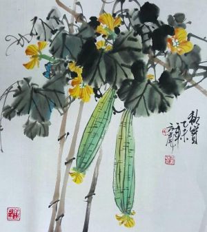 zeitgenössische kunst von Fang Biao - Gemälde von Blumen und Vögeln im traditionellen chinesischen Stil 2